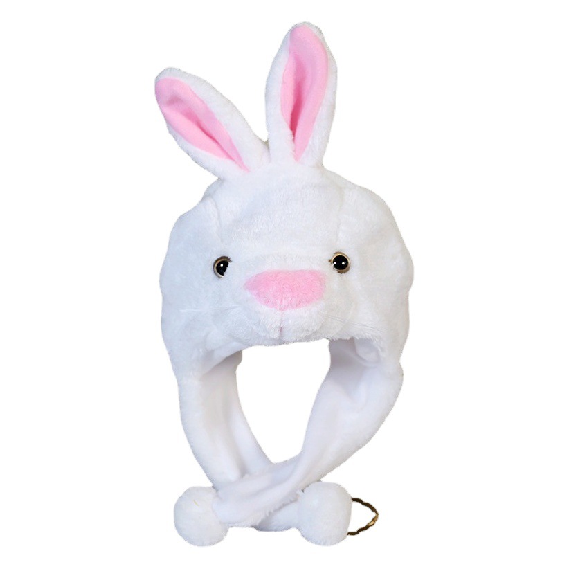 Cartoon Animal Plush Ear Protection Hat Children's Student Performance Photo Props Couple Headgear Cute Activity Gift