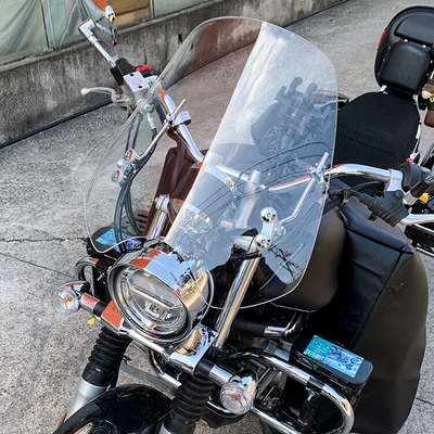 Motorcycle front windshield Retro Motorcycle Round Light
