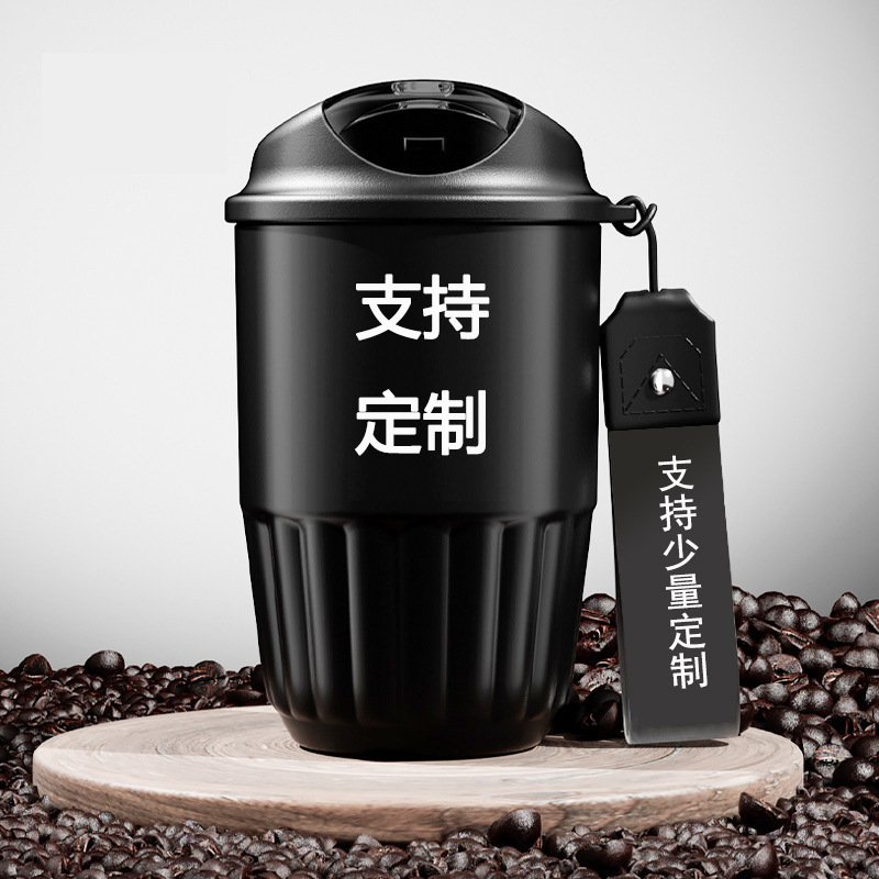 コーヒーカップ陶磁器316ステンレスネット赤プレゼント高颜値保温カップ携帯付きカップサブネット赤カップ|undefined