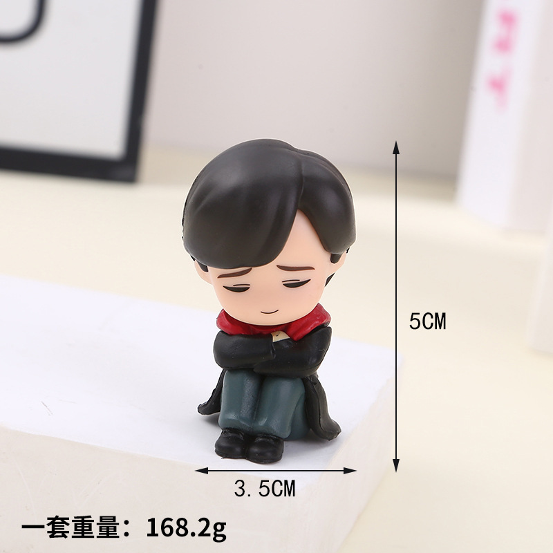 哈利波特手办肩靠肩睡眠系列Q版手办魔法师哈利周边扭蛋玩具摆件|undefined
