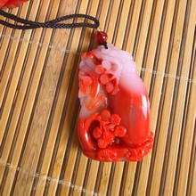 仿鸡血石吊坠批发外蒙料吊坠貔貅鸡血石玉花瓶玉观音佛玉石貔貅