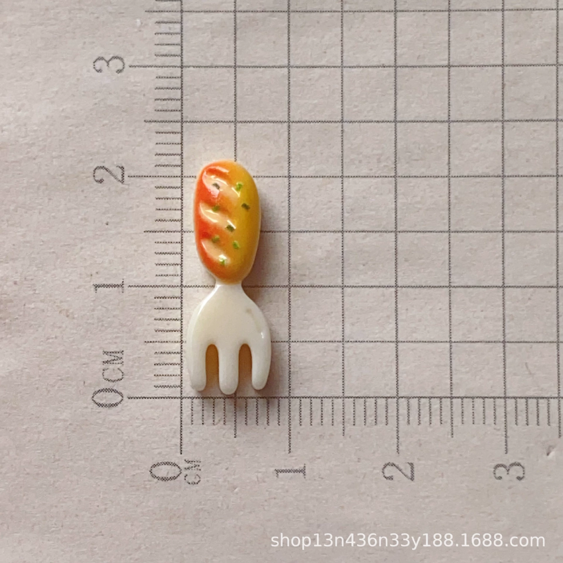 Mini Bread Tableware Charms, Cute Fork Spoon Chopstick DIY Phone Case Accessories, Random Style
