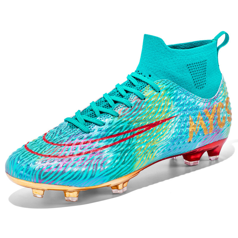 23 zapatos de fútbol de uñas largas transfronterizos zapatos deportivos de caña alta para hombres y mujeres club de zapatos de entrenamiento del campus para estudiantes