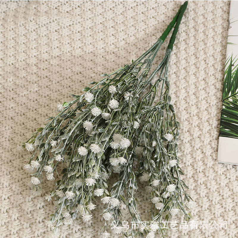 Cross-border specially for simulation willow star bundle green plant high-end home wedding decoration plastic fake flowers