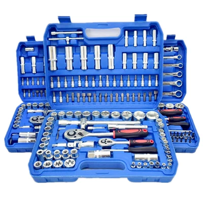 108-piece auto repair tool suit socket wrench 94-piece auto repair toolbox ratchet wrench combination