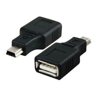 Car audio car MP3 flat MiniUSBT interface U disk OTG adapter data cable conversion plug
