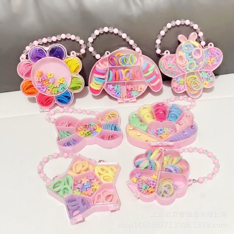 Etiquetado transfronterizo: gomas europeas y americanas para niños color caramelo para el pulgar, diademas para niñas pequeñas, diademas dulces, niñas no dañan el pelo, gomas elásticas