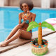 Cross-border summer ice bar ice bucket avocado pineapple coconut tree cup holder inflatable floating row water green plant floating row