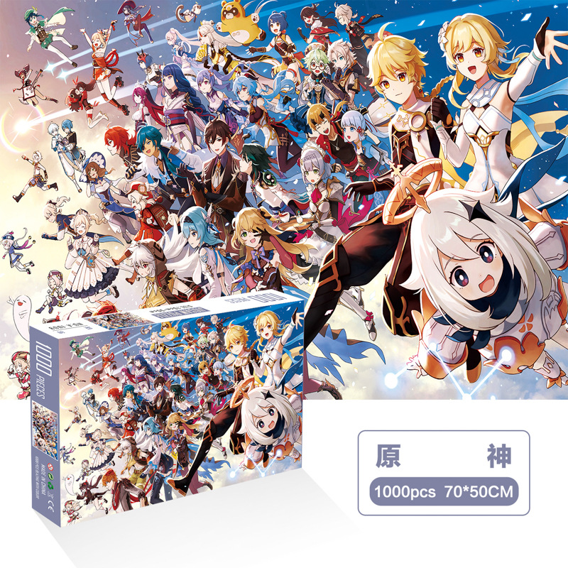 1000 unidades rompecabezas de papel dibujos animados paisaje alta dificultad cerebro quema juego juguetes educativos noche mercado puesto suministro