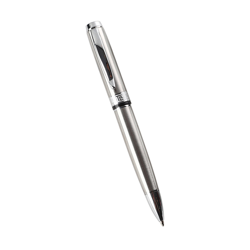 En stock negro bolígrafo metal regalo de negocios de alta gama metal pluma Impresión logotipo publicidad Oficina pluma de aceite