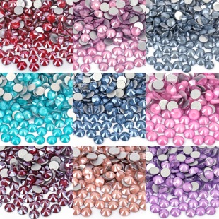 VC glass crystal flat mocha nail drill DIY mobile phone shell beauty rhinestone jewelry nail drill accessories accessories