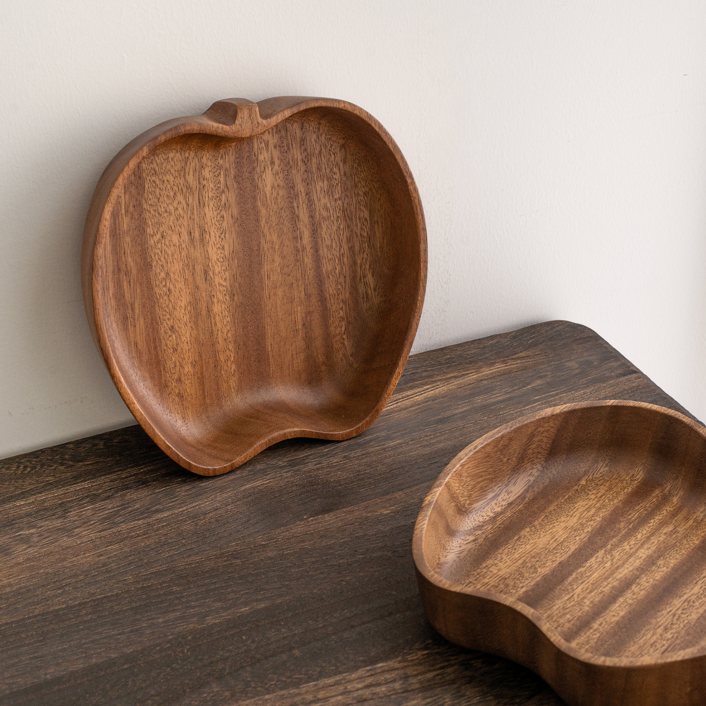 胡桃木收纳盘实木托盘多功能玄关客厅零食水果收纳盒家用新款果盒