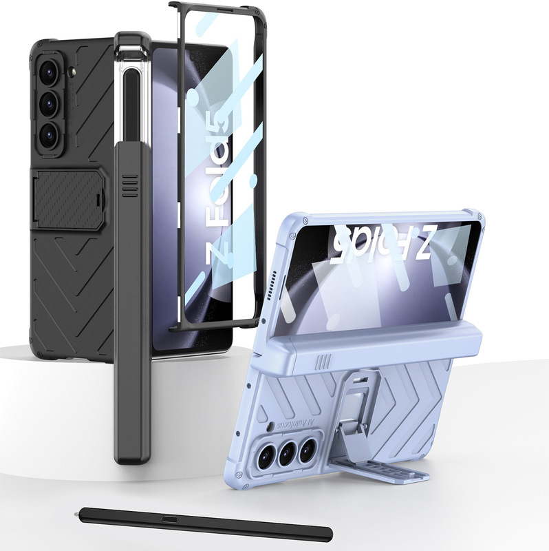 Applicable to Samsung zfol5 mobile phone shell magnetic armor hinge shell film integrated gear adjustment bracket zfol5 protective cover Applicable to Samsung zfol5 mobile phone shell magnetic armor hinge shell film integrated gear adjustment bracket zfol5 protective cover