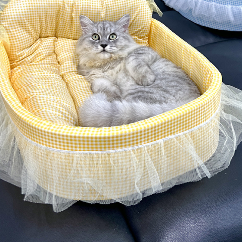 猫窝四季通用狗窝不粘毛小型宠物小型犬可清洗泰迪比熊轻便软糯猫|undefined