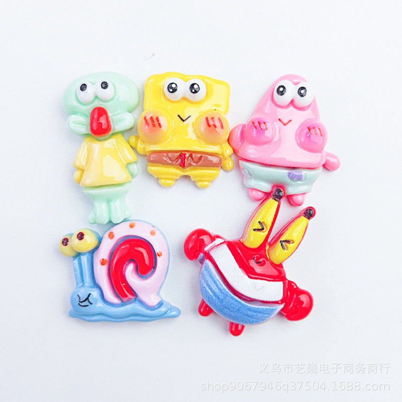 Soft rubber cartoon Christmas Snowman hole shoes flower phone case cream glue DIY stickers hair accessories hairpin hair rope accessories