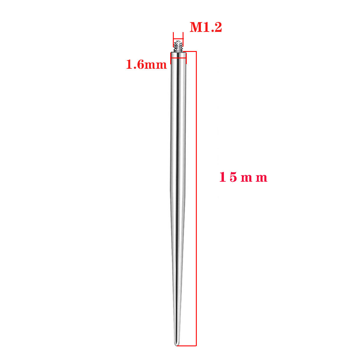 Einweg-Führungsstab aus Edelstahl mit Nadelgewinde für Lippen- und Bauchnabelpiercings_voghion.com
