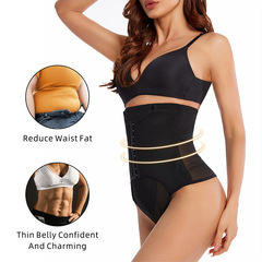 Cross-border European and American large-size high-waisted tummy-tightening pants, corset butt-lifting pants, butt-exposing thongs, postpartum body-shaping underwear