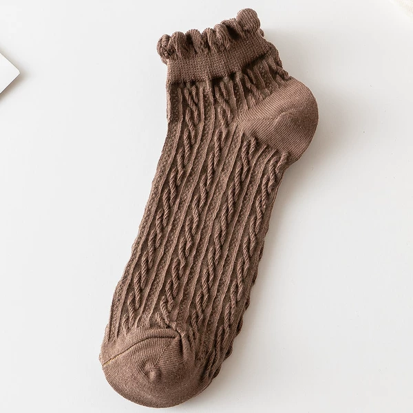 Twist coffee boat socks