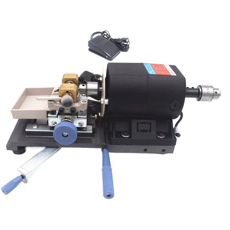 Штамповочный станок для жемчуга высокой мощности Wen Play Полировальный сверлильный станок Перл Янтарь Пчелиный воск Круглый шарик Сверлильный станок для деревянных бусин