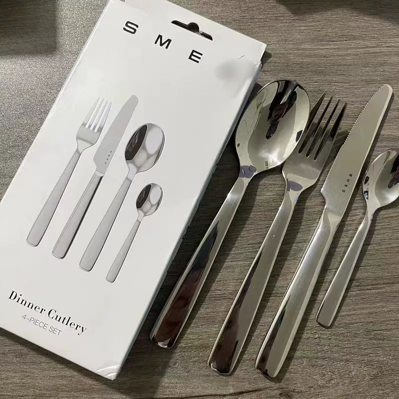304 stainless steel simple style tableware cutlery, fork and spoon