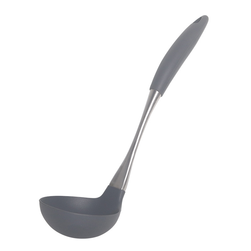 Fábrica de almacenamiento resistente a altas temperaturas de acero inoxidable a prueba de quemaduras mango de acero inoxidable conjunto de utensilios de cocina