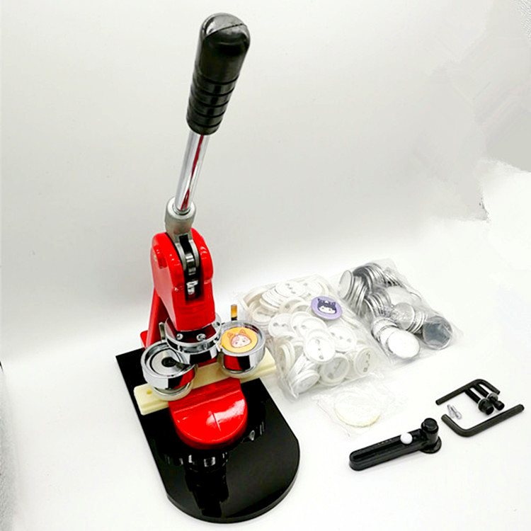 44/50MM máquina de insignias juego de máquina de insignias 100/500/1000 juegos de material Un cortador de plástico