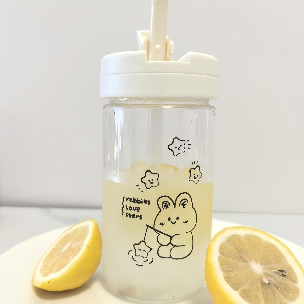 Botella de agua de oficina para estudiantes, plástico resistente al calor