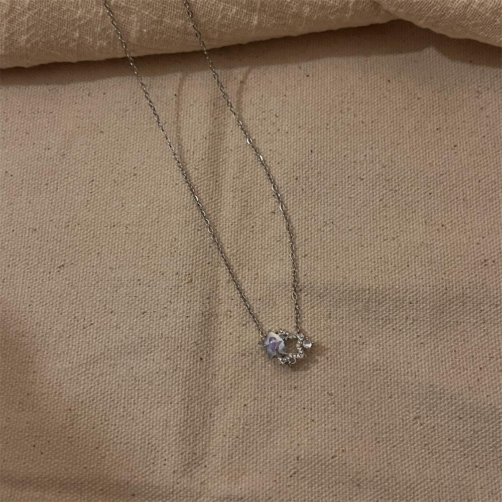 Style Ig Rétro Star Alliage Le Cuivre Placage Incruster Zircon Collier display picture 3