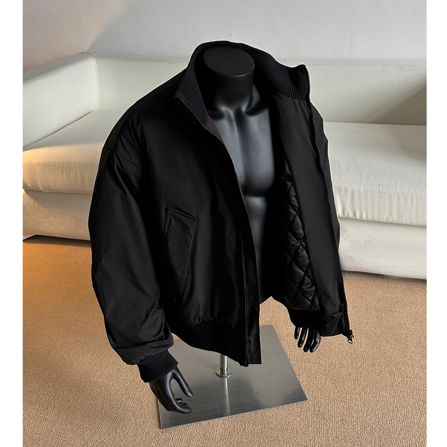 블랙 퀼팅 스타일