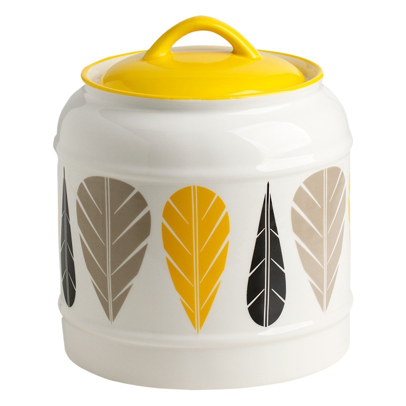 Cocina de cerámica transfronteriza latas selladas latas de almacenamiento de té leche en polvo café aperitivos Chili manteca de cerdo adornos sellados