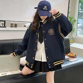 春秋季新款时尚宽松潮流个性棒球服韩版学院风外套休闲百搭开衫