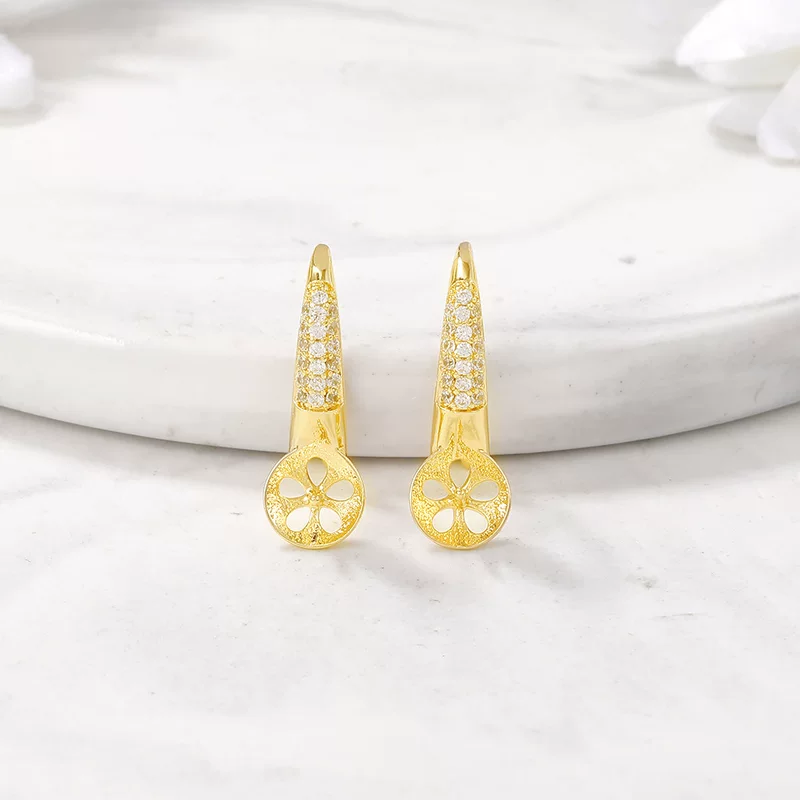 Classic earrings, accessory, accessories, metal material, zirconium, wholesale