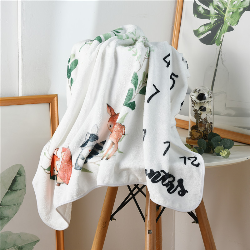 Simple Style Classic Style Animal Cartoon Flower Velvet Baby Bedding display picture 3