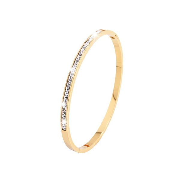 geometric golden women's bracelet stainless steel