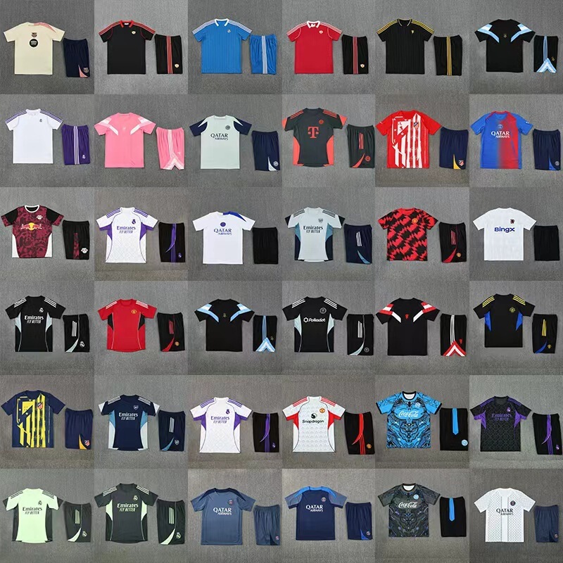 2526 Training Uniform Short-Sleeved Vest Pre-Match Outfit Arsenal Bayern Paris Manchester United Leipzig Brazil Handles Dropshipping