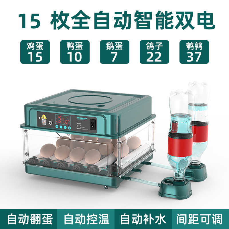 【Fábrica transfronteriza】Suministro adecuado, venta directa, incubadora de huevos de gallina doméstica pequeña totalmente automática, caja de incubación, incubadora. image 21