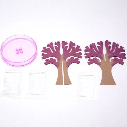 Decompression educational toy DIY experimental paper tree blooms colorful crystal Christmas tree magic cherry tree