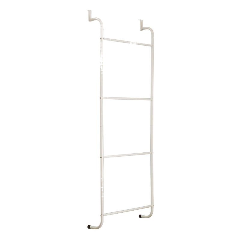 Puerta de cuatro capas gancho trasero Barra de toalla de baño sin costuras sin perforar puerta trasera percha estante de almacenamiento