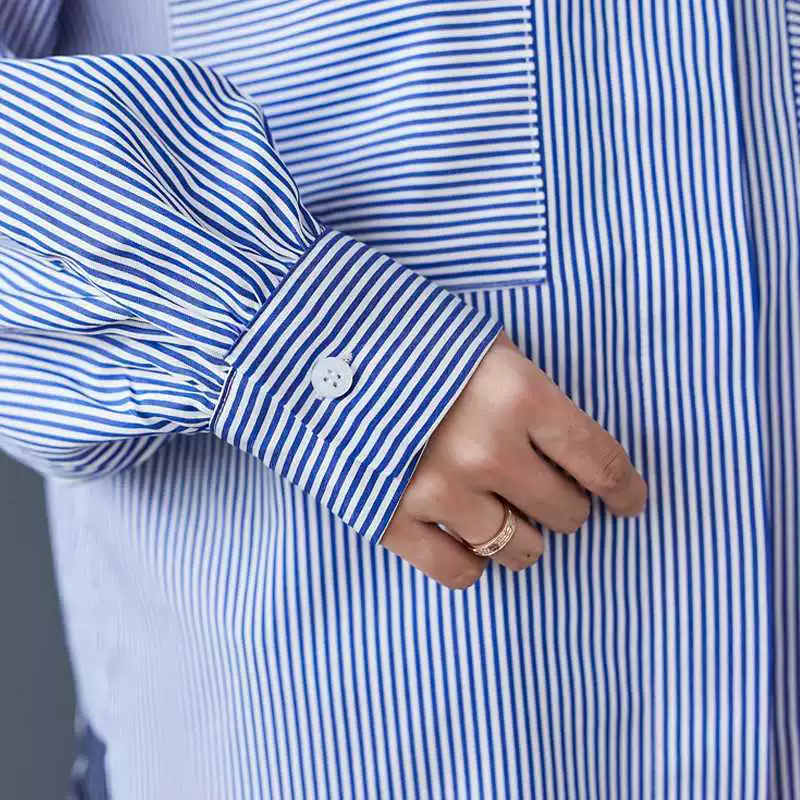Spring colored long-sleeve, shirt, trend of season, loose fit