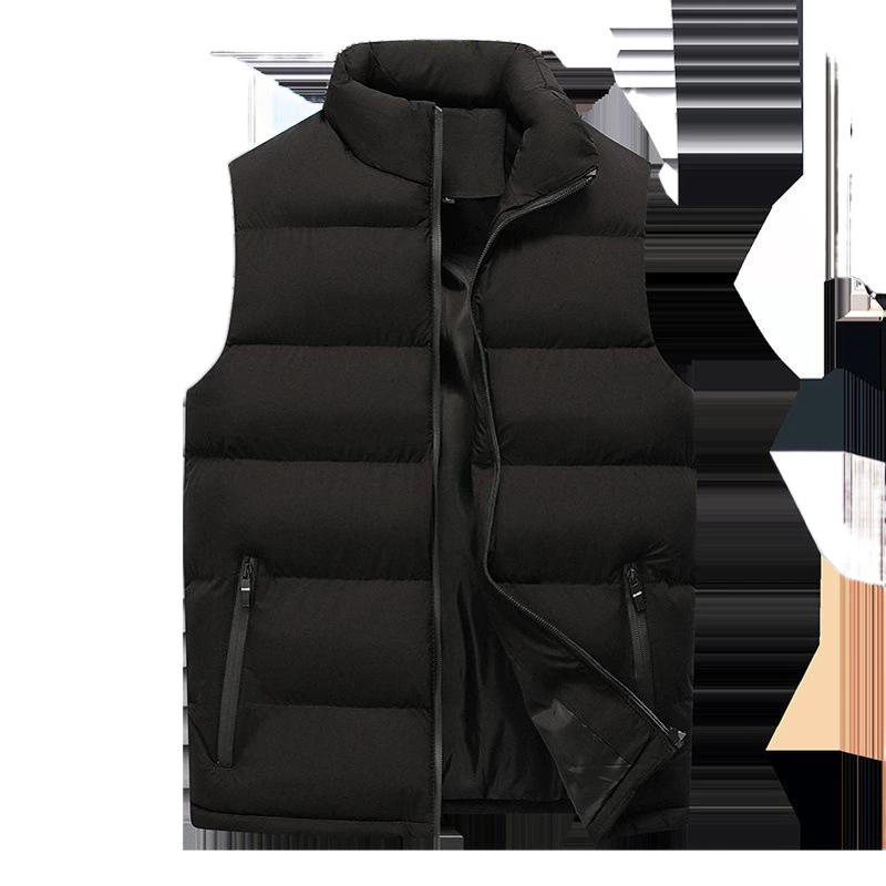 Осенне-зимний мужской хлопковый жилет, пальто утолщенный и откорм, жилет больших размеров, Повседневный хлопковый жилет, жилет, мужская мода