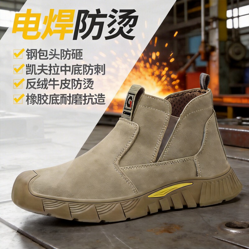 Men's Summer Safety Shoes for Welders, Steel-Toed, Anti-Smash, Anti-Puncture, Lightweight Steel Plate Work Shoes Wholesale Men's Summer Safety Shoes for Welders, Steel-Toed, Anti-Smash, Anti-Puncture, Lightweight Steel Plate Work Shoes Wholesale