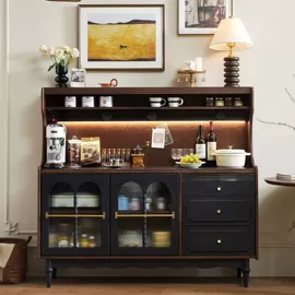 餐边柜;实木床;床头柜