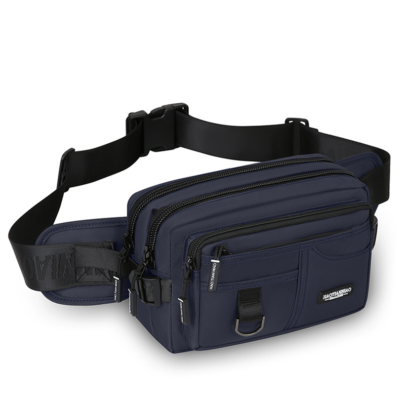 New Large-Capacity Waist Bag for Men and Women, Business Cashier Wallet, Multi-Layer Outdoor Travel Waterproof Multi-Functional Diagonal Belt