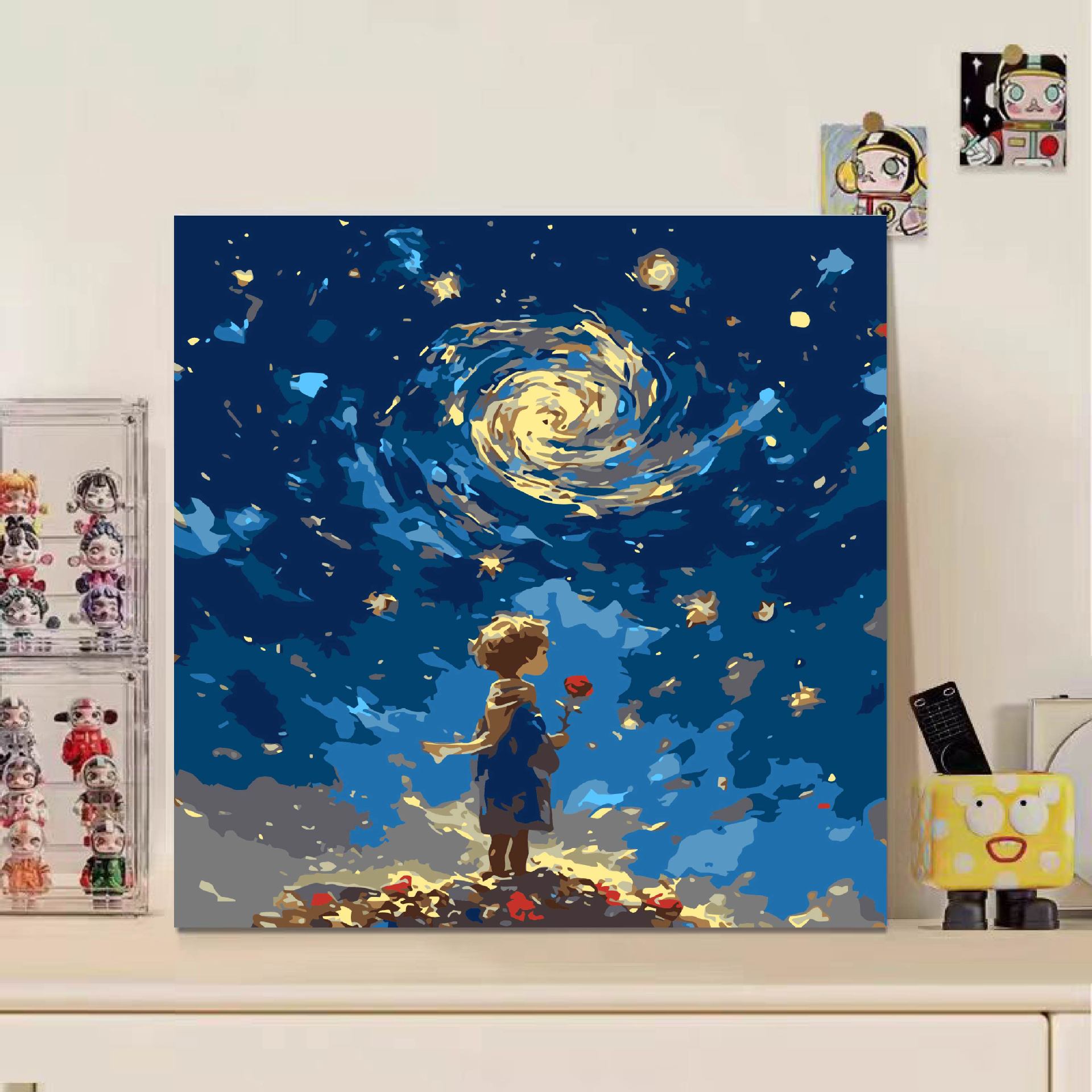 Niños didiy pintura digital acrílico relleno de pintura de dibujos animados pintura de pintura a mano 20 * 20