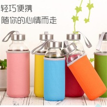 批发广告杯促销礼品玻璃水杯运动地推水瓶可批发印制引流款漂流杯