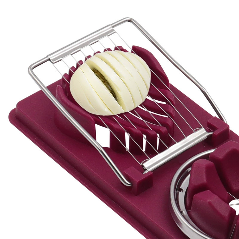 Two -in -one egg slicer Household egg cutter multifunctional pine egg cutter egg cut egg cut egg artifact division