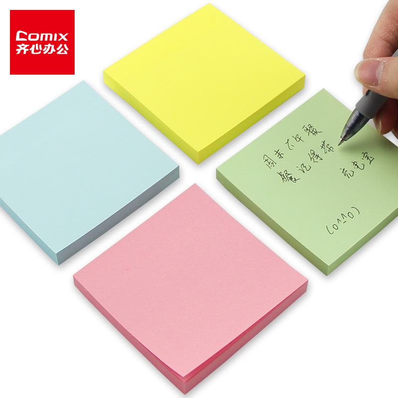 Un corazón de papel de notas pegatinas adhesivas fuertemente creativas cuaderno de notas gran papel de notas puede rasgar al por mayor fácil de hacer pegatinas image 1