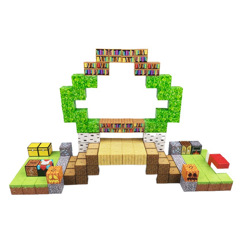 Bloques de Construcción Magnéticos en Forma de Cubo, Rompecabezas y Juegos de Montaje para Niños - Mini Juguetes Educativos al por Mayor