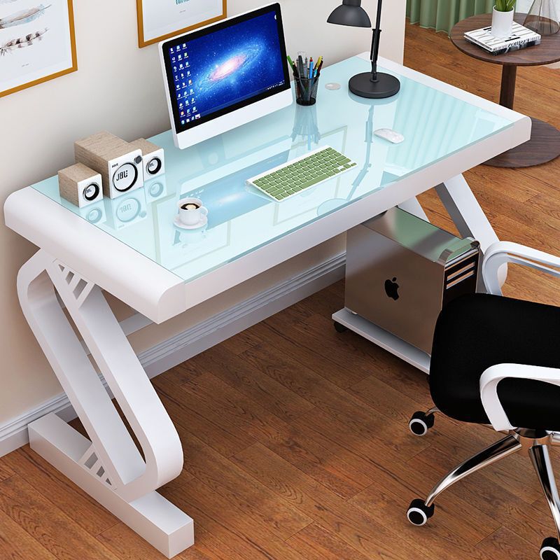 Computer Desk Desktop Home Bedroom Student Study Desk Simple Tempered Glass Office Writing Desk Economical Type Computer Desk Desktop Home Bedroom Student Study Desk Simple Tempered Glass Office Writing Desk Economical Type
