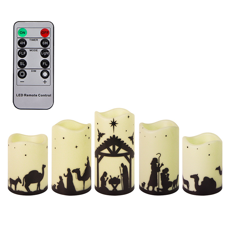 인쇄된 10키 리모콘 노란색 플래시(5개 세트)